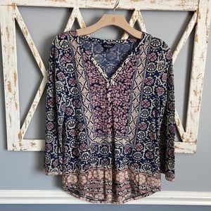 Lucky Brand | Bohemian Print Long Sleeve Print